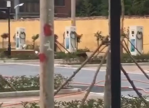 駐馬店市公共停車場充電站80kW雙槍直流