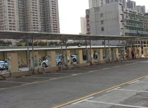 西鄉(xiāng)客運站充電站120KW雙槍直流充電樁 西鄉(xiāng)客運站充電站120KW雙槍直流充電樁