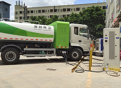 環(huán)衛(wèi)車直流充電樁建站案例 環(huán)衛(wèi)車直流充電樁建站案例
